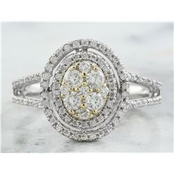 0.60 CTW Diamond 14K White Gold Ring