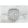 Image 1 : 0.80 CTW Diamond 18K White Gold Ring