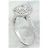 Image 3 : 0.80 CTW Diamond 18K White Gold Ring