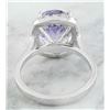 Image 4 : 6.02 CTW Tanzanite 18K White Gold Diamond Ring