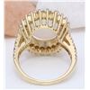 Image 3 : 4.82 CTW Natural Opal 18K Solid Yellow Gold Diamond Ring