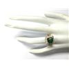 Image 4 : 3.37 CTW Natural Emerald And Diamond Ring In 14K Yellow Gold