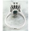 Image 3 : 3.04 CTW Tourmaline 14K White Gold Diamond Ring
