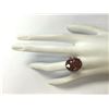 Image 4 : 19.81 CTW Natural Red Hessonite Garnet And Diamond Ring In18K White Gold