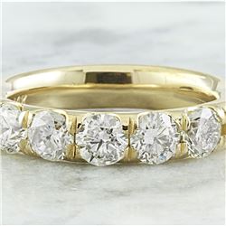 1.51 CTW Diamond 18K Yellow Gold Ring