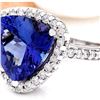 Image 2 : 6.90 CTW Natural Tanzanite 18K Solid White Gold Diamond Ring