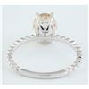 Image 3 : 1.50 CTW Morganite 18K White Gold Ring