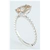 Image 4 : 1.50 CTW Morganite 18K White Gold Ring