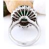Image 3 : 4.96 CTW Natural Emerald 14K Solid White Gold Diamond Ring