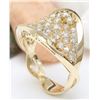 Image 5 : 1.28 CTW Natural Diamond 14K Solid Yellow Gold Ring