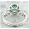 Image 4 : 1.70 CTW Emerald 18K White Gold Diamond Ring