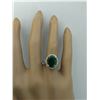 Image 5 : 3.70 CTW Emerald 18K Yellow Gold Diamond Ring
