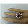 Image 5 : 4.25 CTW Ruby 18K Yellow Gold Diamond Ring