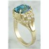 Image 4 : 7.12 CTW Zircon 14K Yellow Gold Diamond Ring