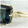 Image 2 : 7.92 CTW Topaz 18K Yellow Gold Diamond Ring