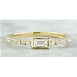 0.38 CTW Diamond 18K Yellow Gold ring