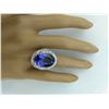 Image 6 : 22.22 CTW Tanzanite 14K White Gold Diamond Ring