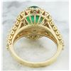 Image 4 : 4.65 CTW Emerald 14K Yellow Gold Diamond Ring