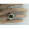 Image 5 : 4.65 CTW Emerald 14K Yellow Gold Diamond Ring