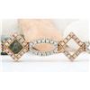 Image 3 : 4.75 CTW Natural Diamond 14K Solid Two Tone Gold Bracelet