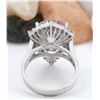 Image 4 : 7.49 CTW Natural Morganite 14K Solid White Gold Diamond Ring