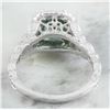Image 4 : 2.64 CTW Emerald 18K white Gold Diamond Ring