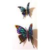 Image 2 : Patricia Govezensky- Original Painting on Cutout Steel (Set of 2) "Set of 2 Butterflies"