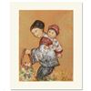 Image 1 : "The Fruit Seller" Limited Edition Lithograph by Edna Hibel (1917-2014), Numbered and Hand Signed wi