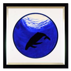 Wyland -"Whale" Framed Original Watercolor Painting, Hand Signed with Certificate of Authenticity.