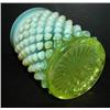 Image 2 : SET OF FOUR VASELINE GLASS CUPS