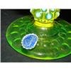 Image 2 : PAIR OF IMPERIAL VASELINE GLASS COMPOTE