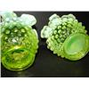 Image 2 : PAIR OF SMALL VASELINE GLASS VASES