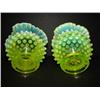Image 2 : PAIR OF SMALL VASELINE GLASS VASES
