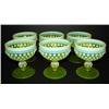 Image 1 : SET OF 6 SMALL IMPERIAL VASELINE GLASS 