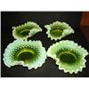 Image 1 : SET OF 4 VASELINE GLASS DISHES