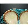 Image 2 : SARREGUEMINES MAJOLICA OYSTER PLATE