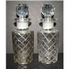 Image 1 : PAIR OF SMALL GLASS DECANTERS