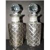 Image 2 : PAIR OF SMALL GLASS DECANTERS