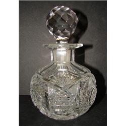 CUT GLASS DECANTER