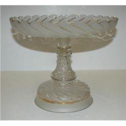 FROSTED GLASS COMPOTE