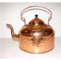 COPPER GOOSENECK TEAPOT