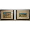 Image 1 : PAIR OF PRAIRIE CHALK SKETCHES