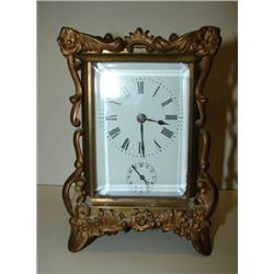 BRASS CARRIAGE CLOCK