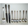 Image 1 : 9 PIECES OF STERLING FLATWARE
