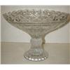 Image 1 : LEADED CRYSTAL GLASS CENTER COMPOTE