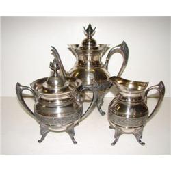 3 PIECE SILVERPLATE COFFEE SERVICE