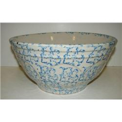BLUE & WHITE SPLATTER WARE BOWL