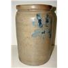 Image 2 : BLUE DECORATED STONEWARE CROCK