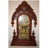Image 1 : VICTORIAN WALNUT MANTEL CLOCK