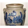 Image 2 : BLUE DECORATED STONEWARE CROCK